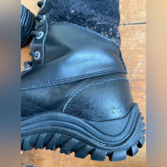 UGG Adirondack Tall Leather & Shearling Ombré Winter Boots — Rare Color Way - Picture 5 of 15